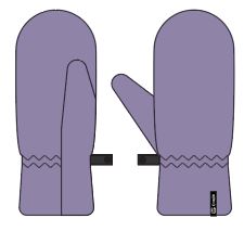 Chaos Yeti Fur Kids Mitten