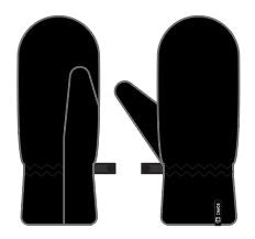 Chaos Yeti Fur Mitten
