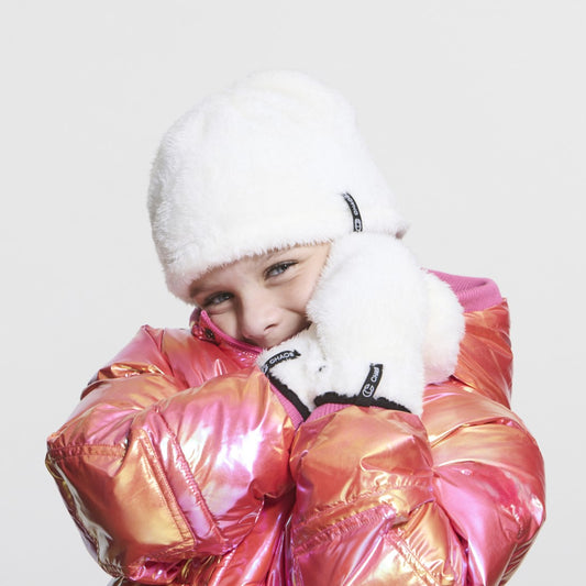 Chaos Yeti Fur Kids Mitten