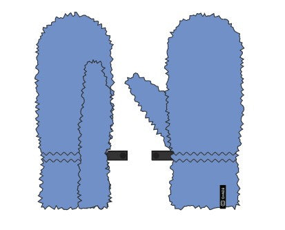Chaos Yeti Fur Kids Mitten
