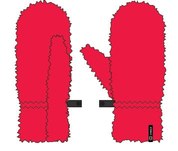 Chaos Yeti Fur Kids Mitten