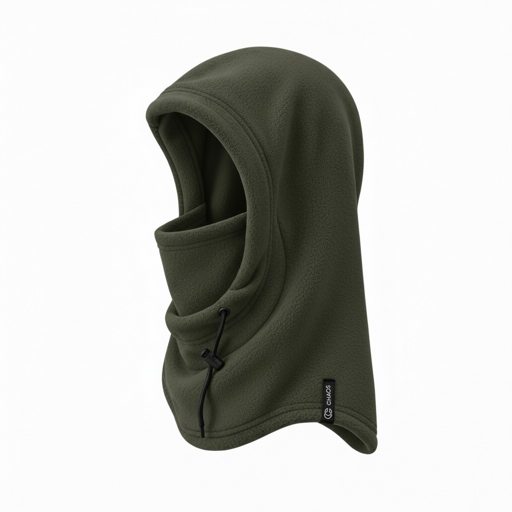 Biggie Hoodie Polar Plush - Chaos Headwear | Unisex Winter Hood | Cold Weather Accessories | Product View 6